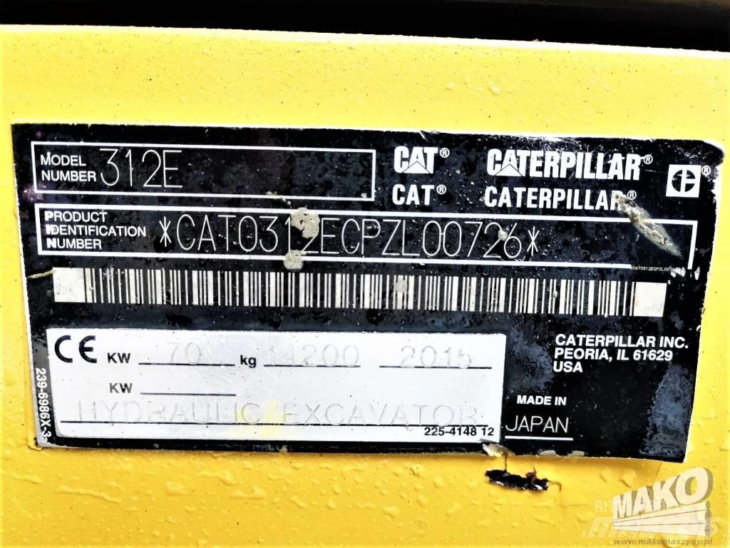 CAT 312 E Vikšriniai ekskavatoriai
