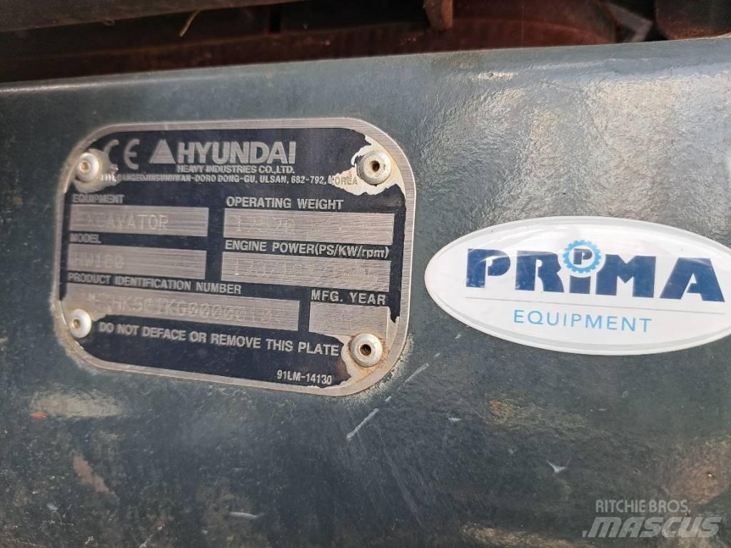 Hyundai HW160 Ratiniai ekskavatoriai