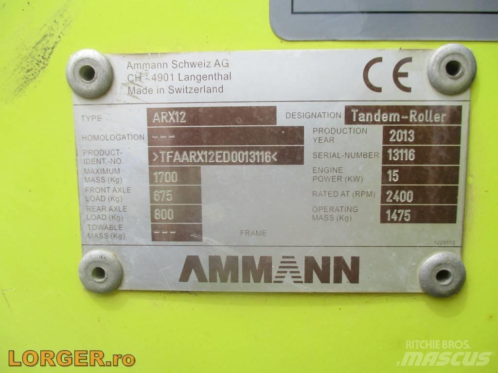 Ammann ARX 12 Porinių būgnų volai