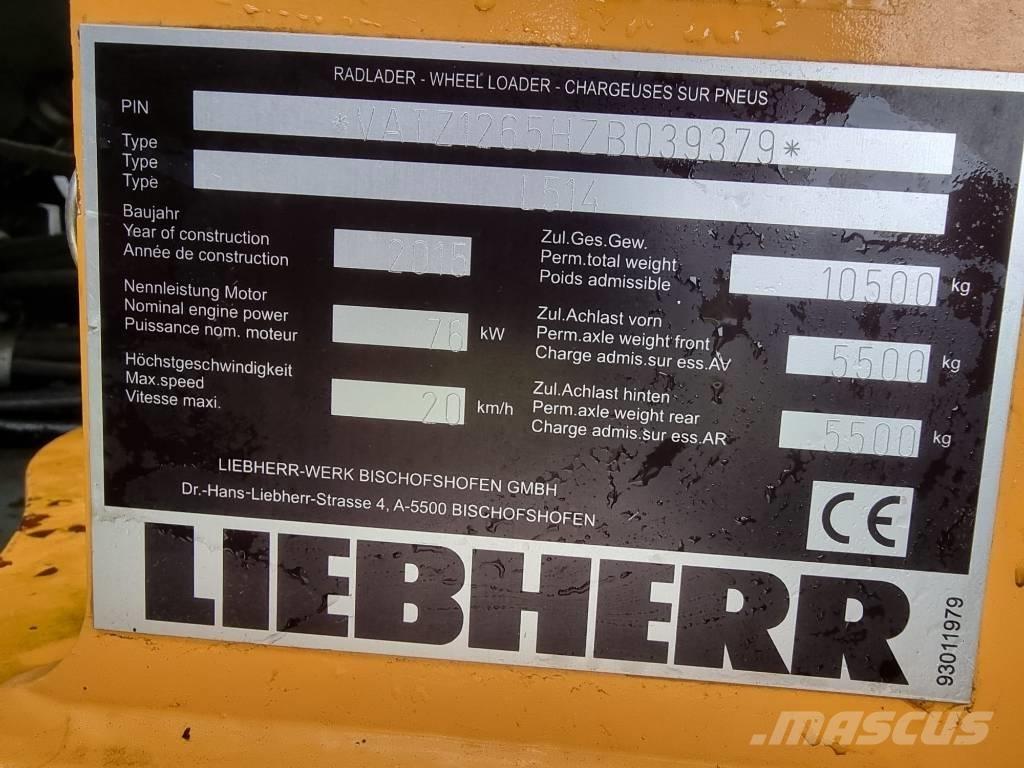 Liebherr L 514 Naudoti ratiniai krautuvai