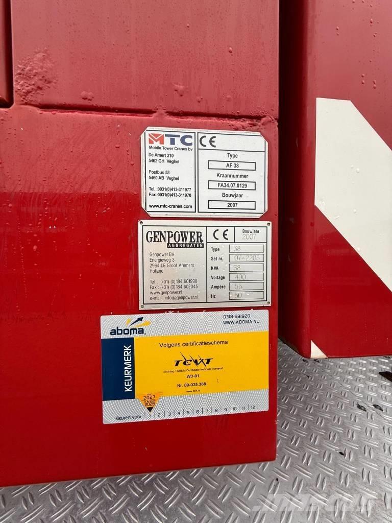 Faun AF 38 Bokštiniai kranai