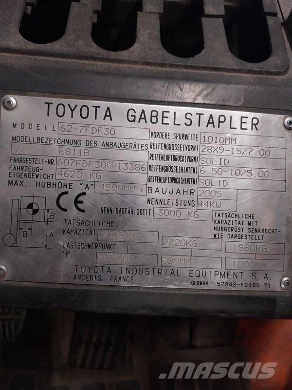Toyota 62-7FDF30 Šakiniai krautuvai - Kita