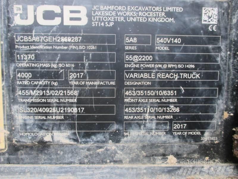 JCB 540-140 Teleskopiniai krautuvai