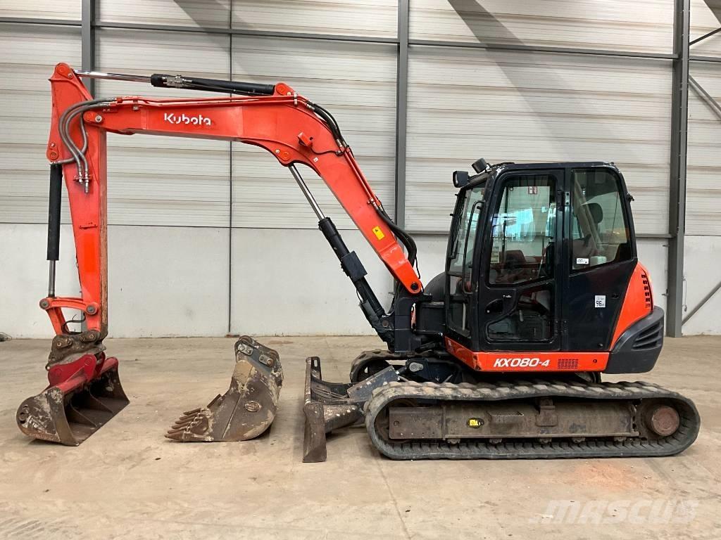 Kubota KX 080-4 Vidutinės galios ekskavatoriai 7-12 t