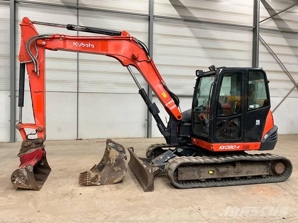 Kubota KX 080-4 Vidutinės galios ekskavatoriai 7-12 t