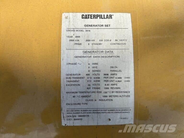 CAT SR4 - 827 frame Kiti generatoriai