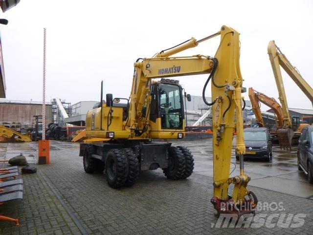 Komatsu PW 140-7 Ratiniai ekskavatoriai