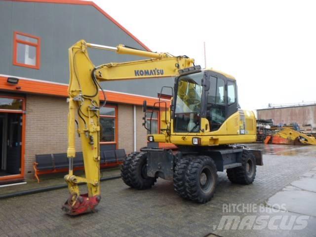 Komatsu PW 140-7 Ratiniai ekskavatoriai