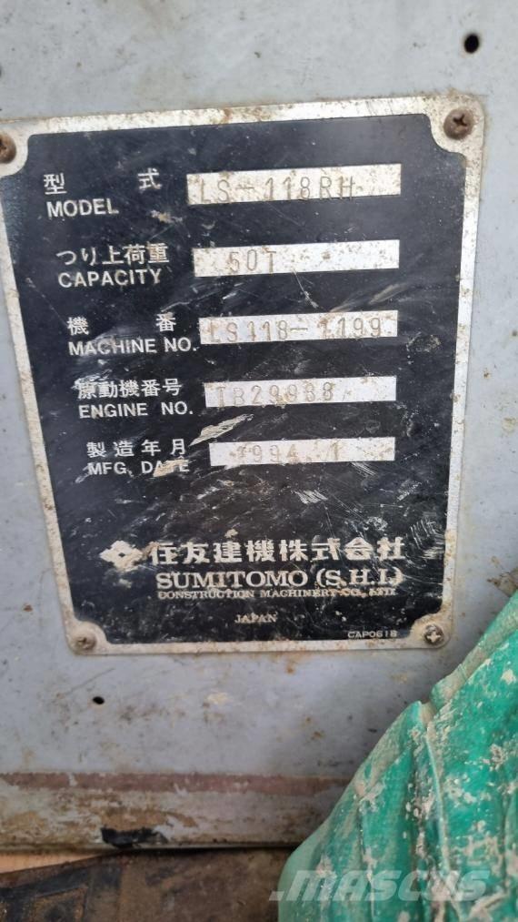 Sumitomo LS118RH5 Vikšriniai kranai