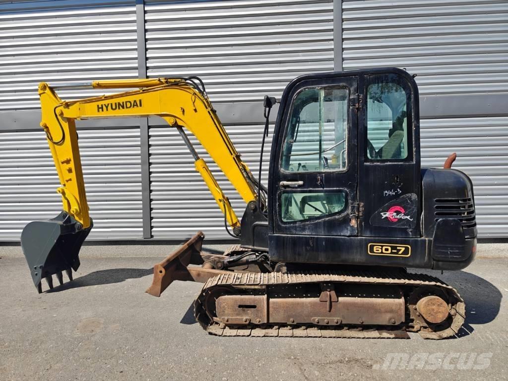 Hyundai R 60-7 Mini ekskavatoriai < 7 t