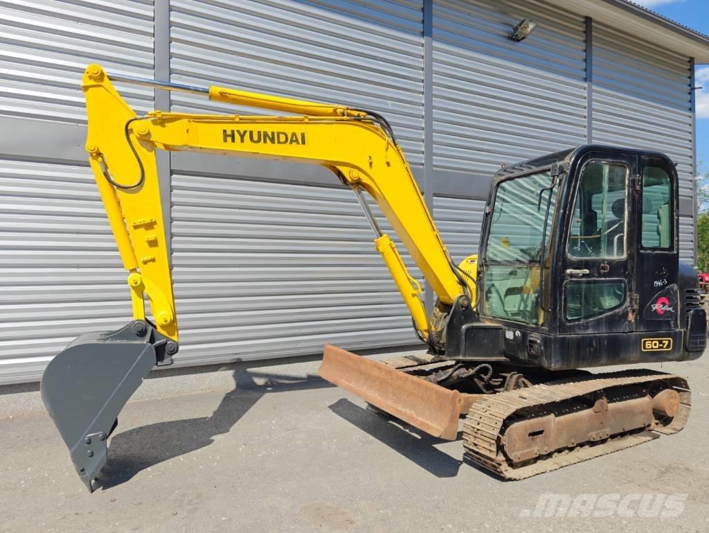 Hyundai R 60-7 Mini ekskavatoriai < 7 t
