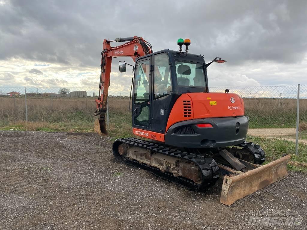 Kubota KX 080-4 Vidutinės galios ekskavatoriai 7-12 t
