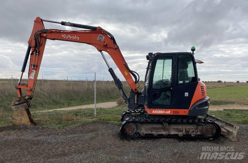 Kubota KX 080-4 Vidutinės galios ekskavatoriai 7-12 t