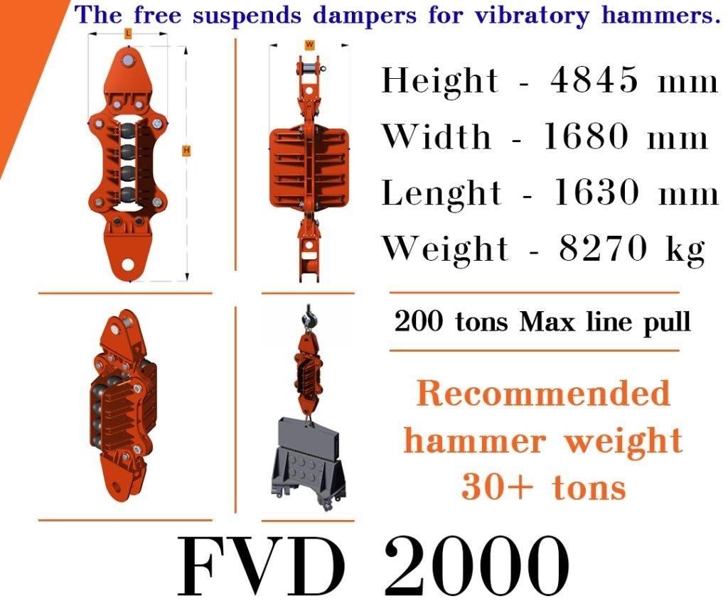  Finaros FVD 2000 Hidrauliniai krūvos plaktukai