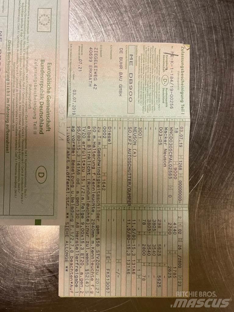 Neuson 3001 Statybiniai savivarčiai sunkvežimiai