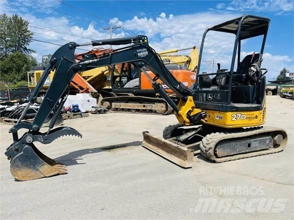 John Deere 27D Mini ekskavatoriai < 7 t
