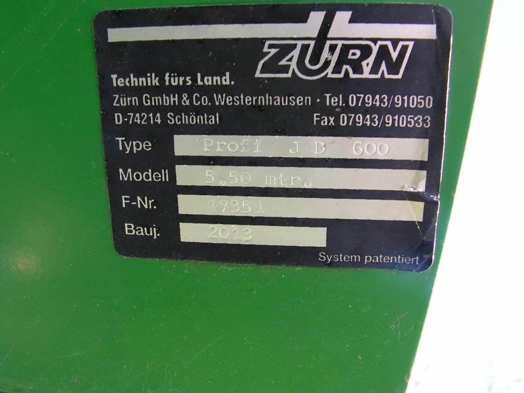 Zürn Profi 600 Derliaus nuėmimo kombainų galvos