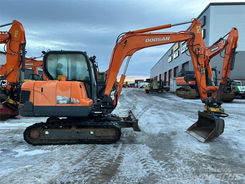 Doosan dx55 Mini ekskavatoriai < 7 t