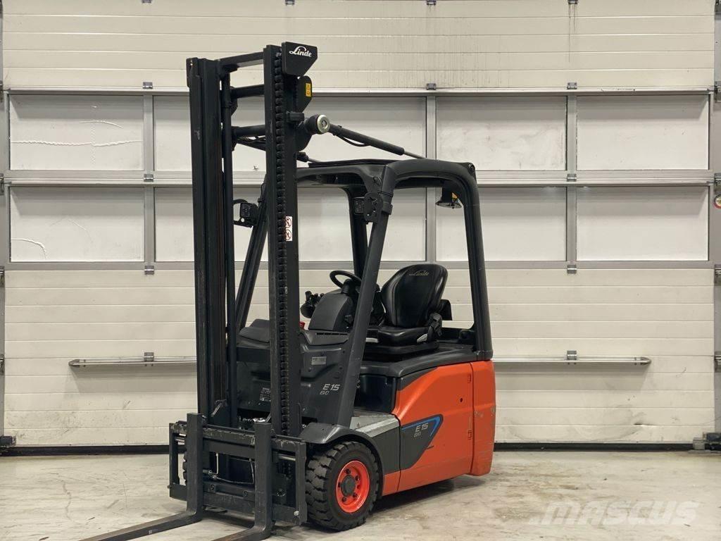 Linde E15-02 Elektriniai šakiniai krautuvai