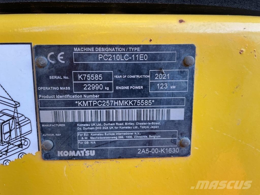Komatsu PC 210 LC-11 Vikšriniai ekskavatoriai