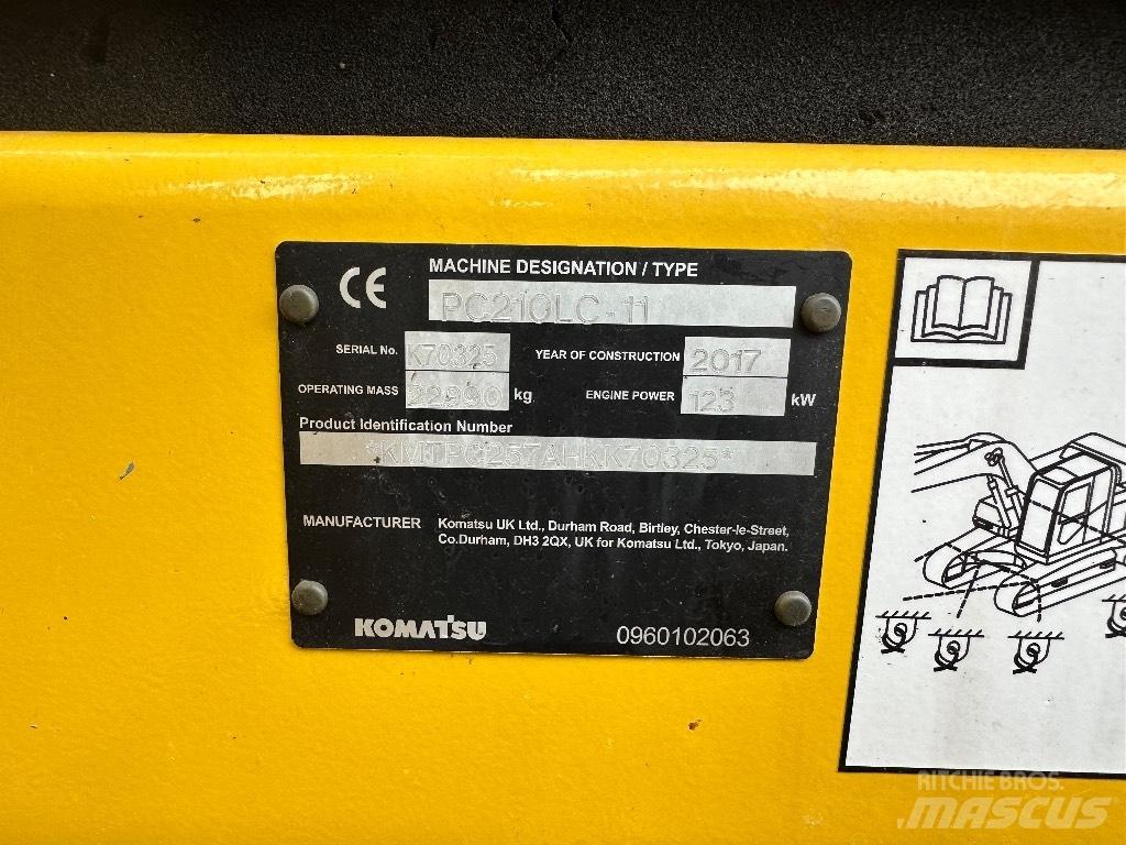 Komatsu PC 210 LC-11 Vikšriniai ekskavatoriai