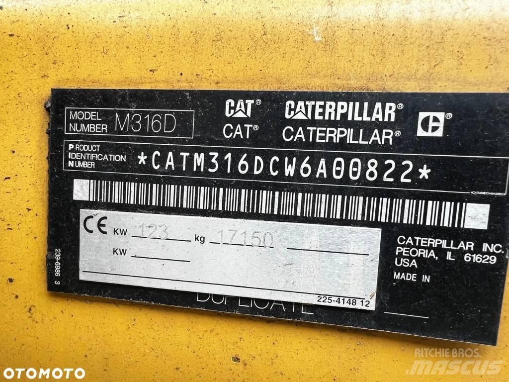 CAT M 316 D Ratiniai ekskavatoriai