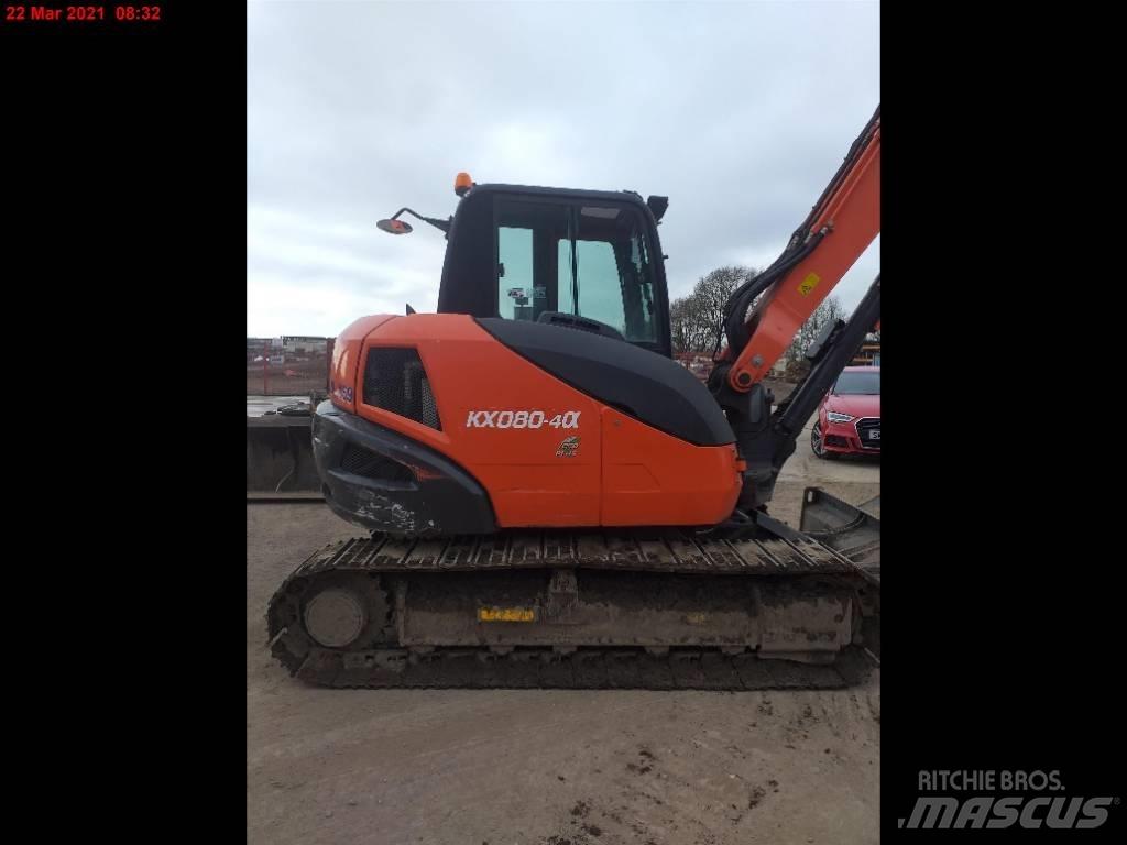 Kubota KX 080-4 Vidutinės galios ekskavatoriai 7-12 t