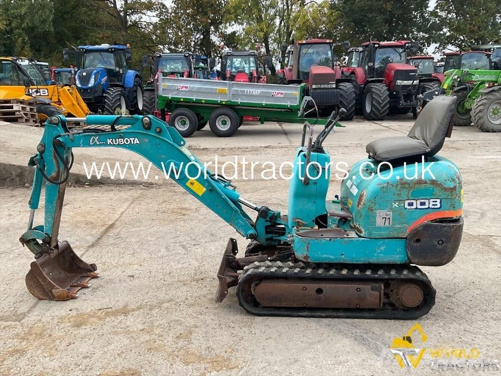 Kubota K 008 Mini ekskavatoriai < 7 t