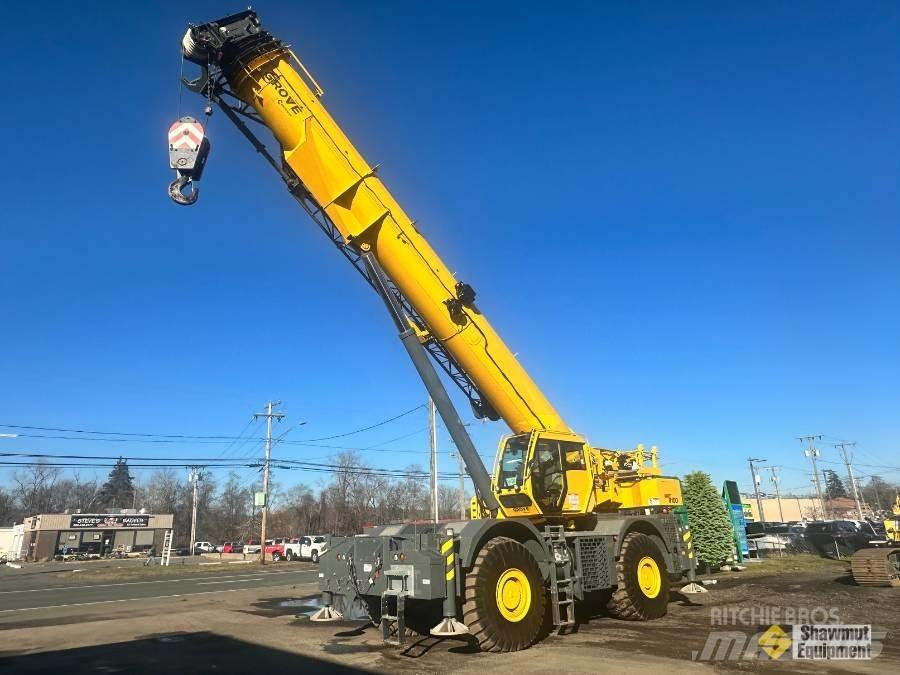 Grove GRT 8100 Neapdoroto reljefo kranai