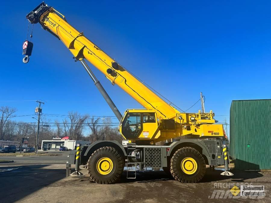 Grove GRT 8100 Neapdoroto reljefo kranai