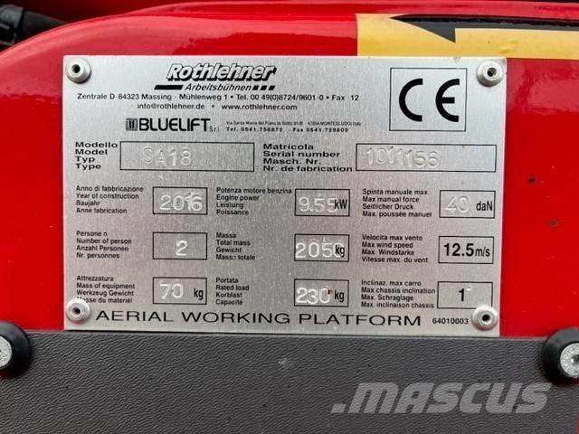 Bluelift SA 18 Kompaktiškas savaeigis strėlinis keltuvas