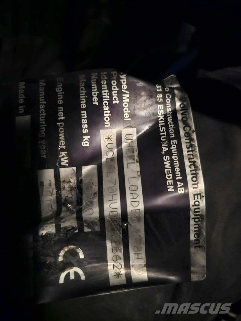 Volvo L 70 H deler Naudoti ratiniai krautuvai