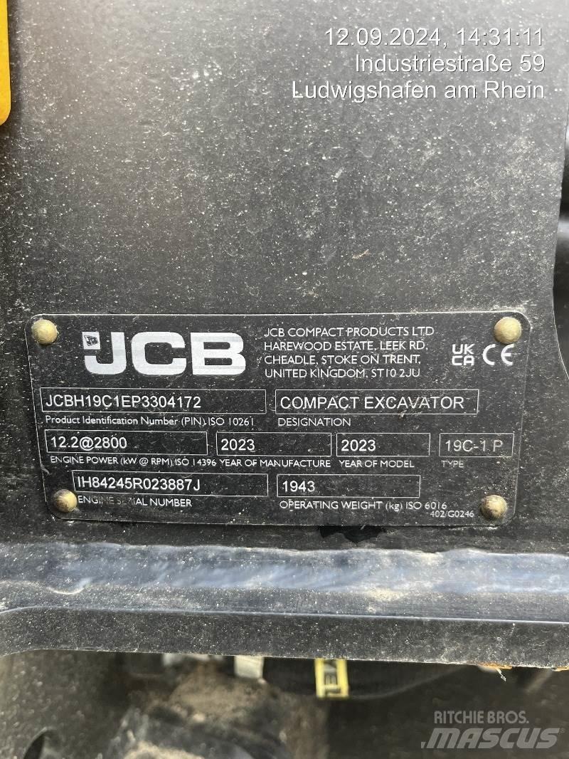JCB 19C-1 Mini ekskavatoriai < 7 t