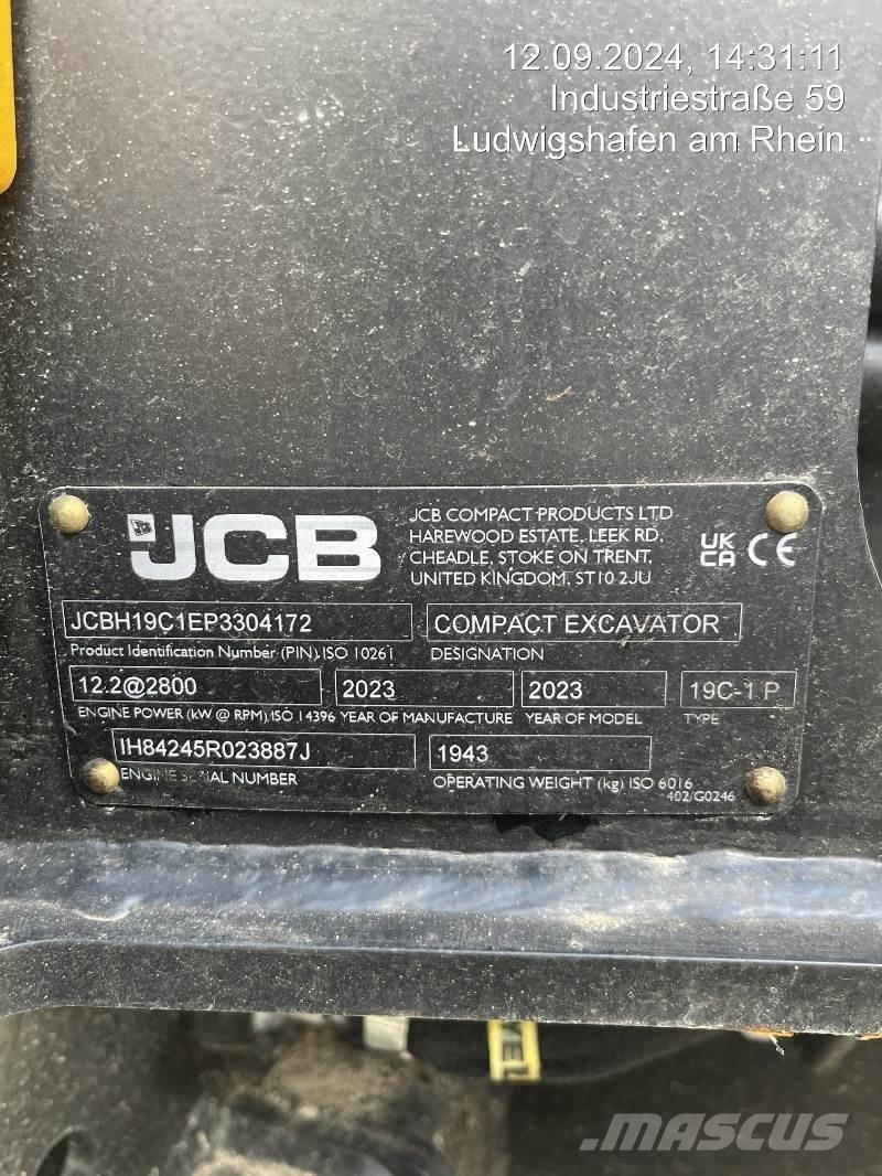 JCB 19C-1 Mini ekskavatoriai < 7 t