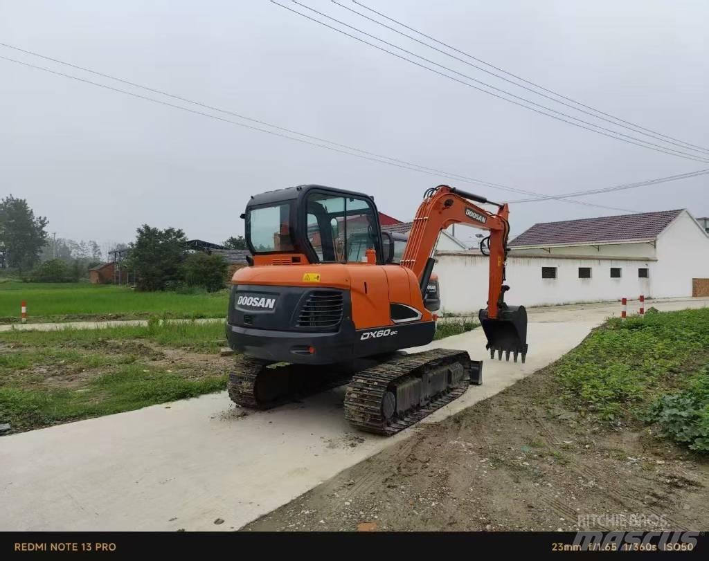 Doosan DX 60 Mini ekskavatoriai < 7 t