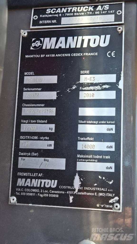 Manitou MHT 10120 Teleskopiniai krautuvai