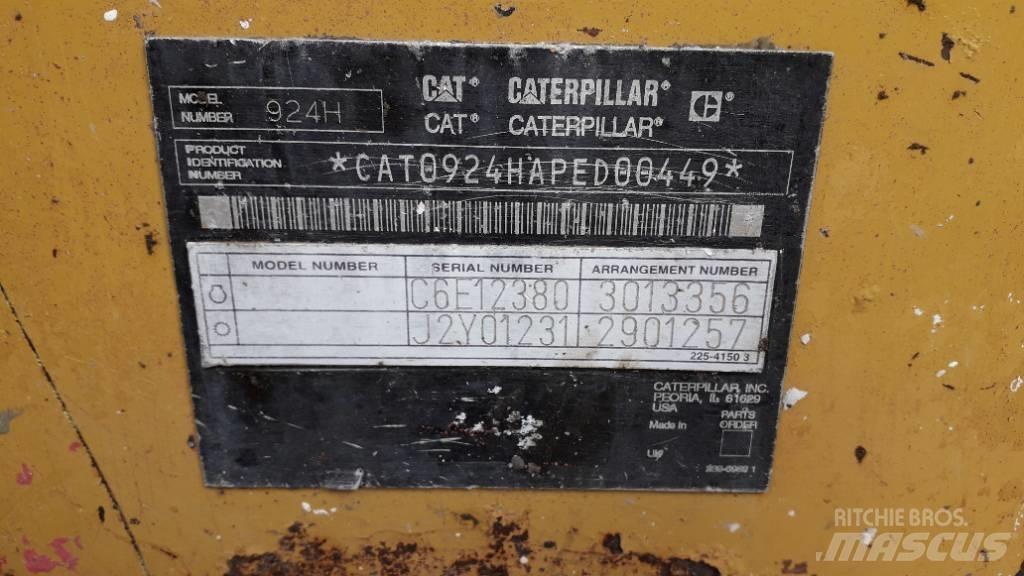 CAT 924 H Naudoti ratiniai krautuvai