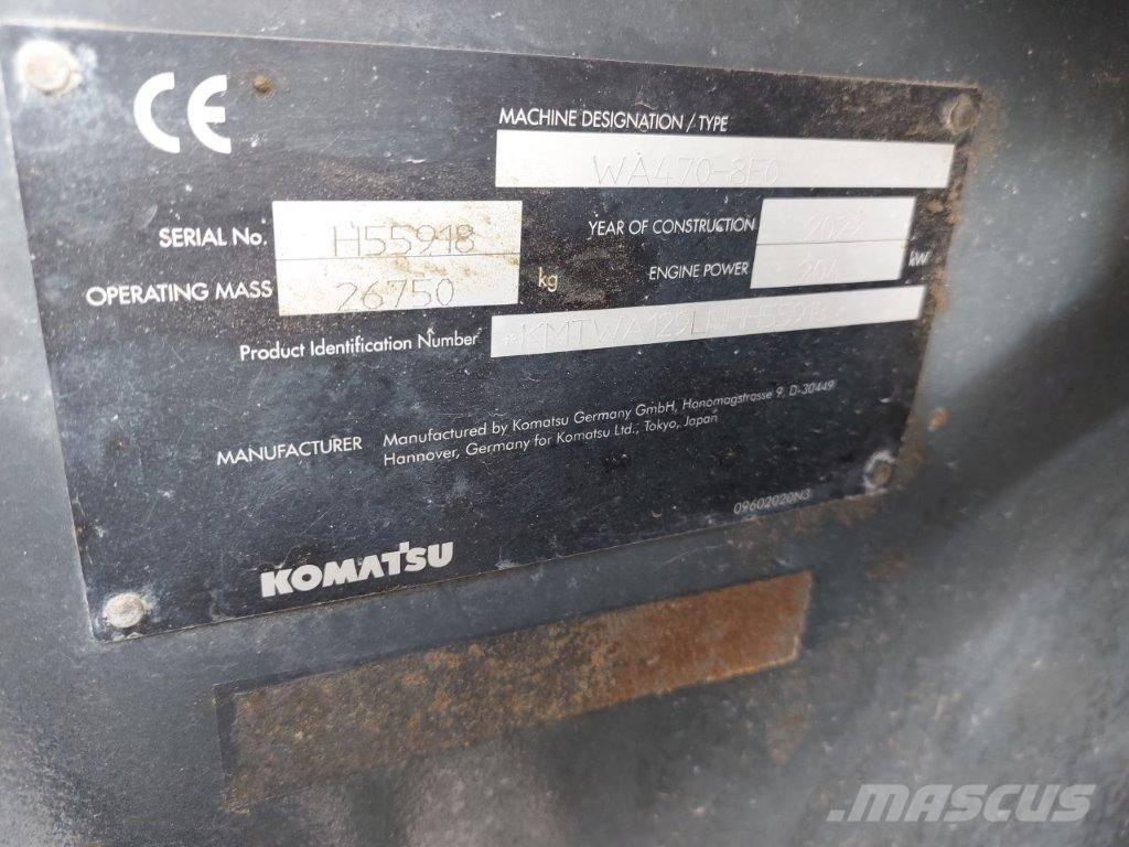 Komatsu WA470-8 Naudoti ratiniai krautuvai