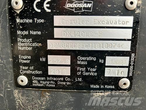 Doosan DX420LC-5 Vikšriniai ekskavatoriai