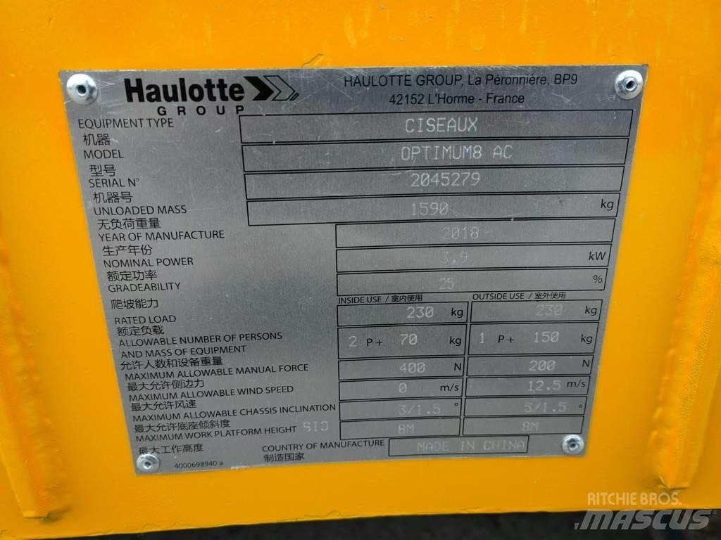 Haulotte OPTIMUM 8 Žirkliniai keltuvai