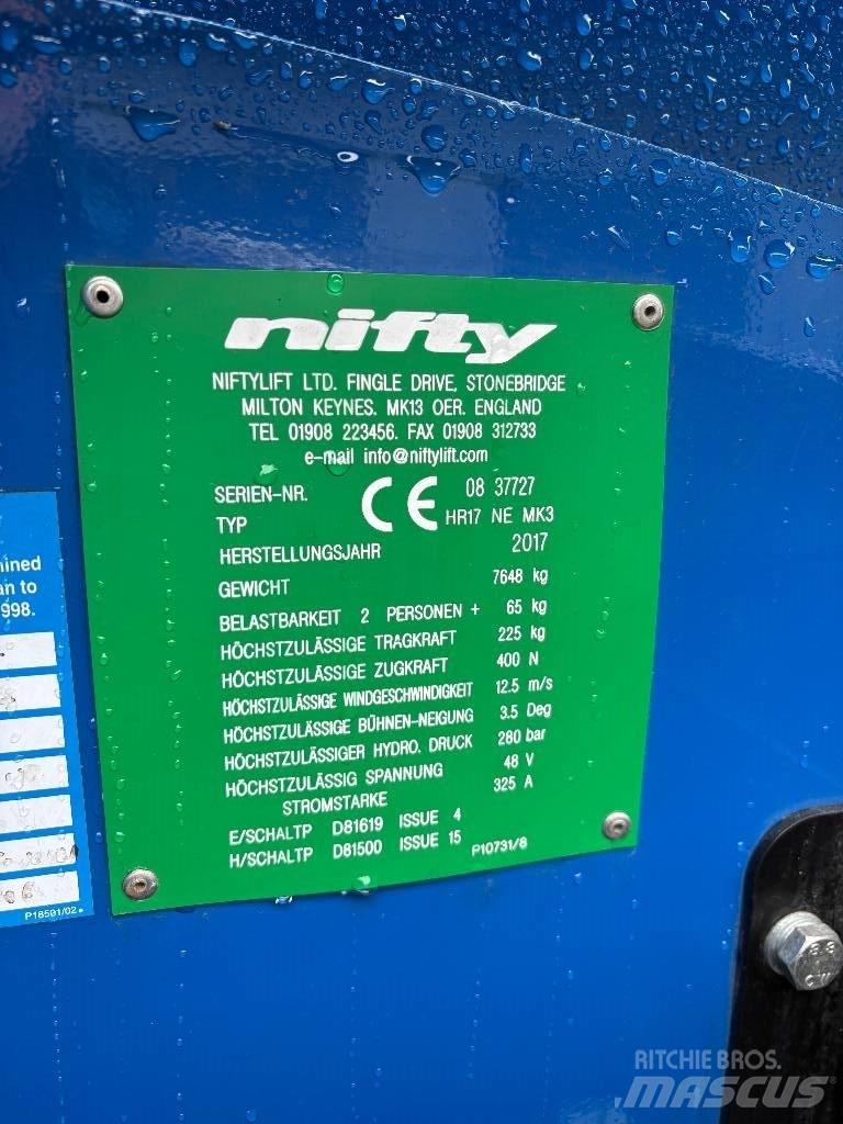Niftylift HR 17 Alkūniniai keltuvai