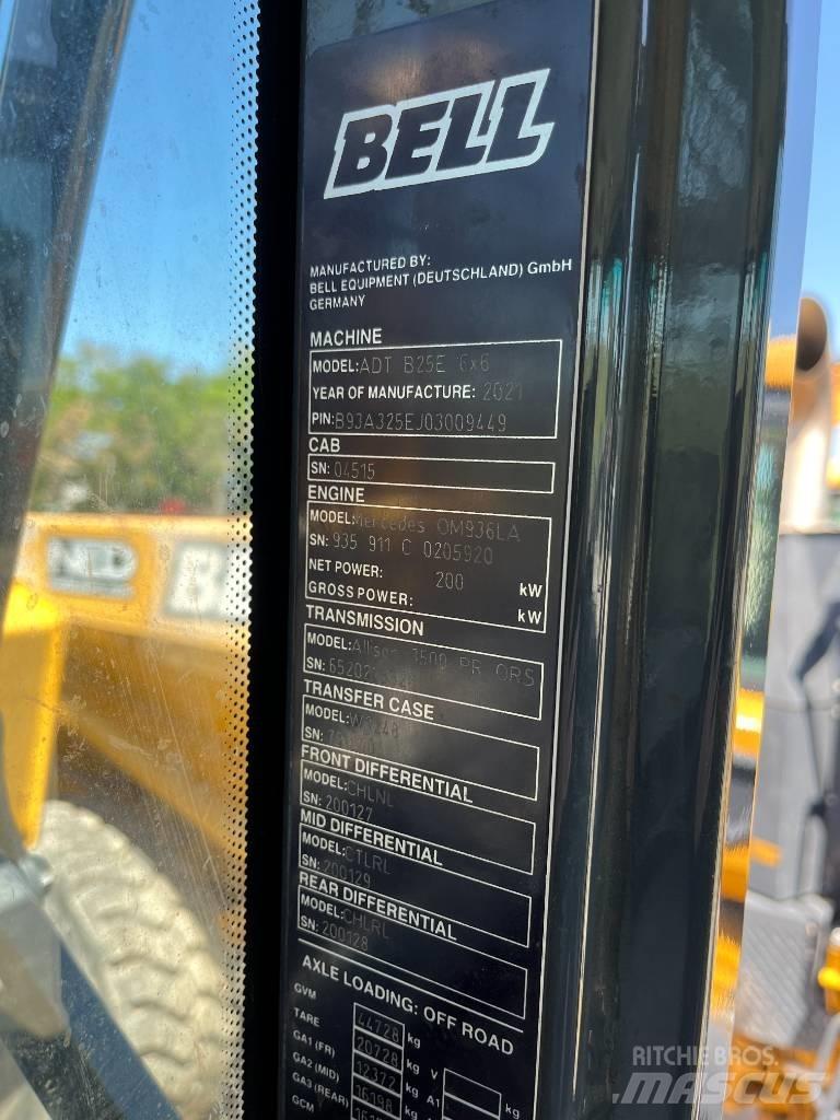 Bell B25E Karjeriniai savivarčiai