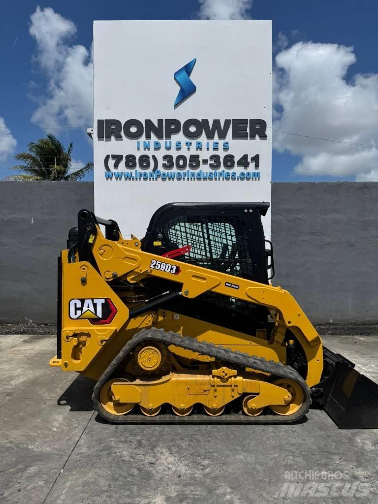 CAT 259D3 Krautuvai su šoniniu pasukimu