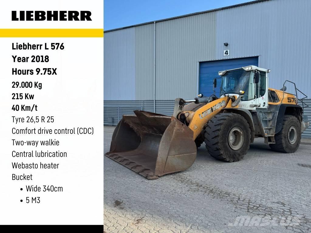 Liebherr L576 Naudoti ratiniai krautuvai