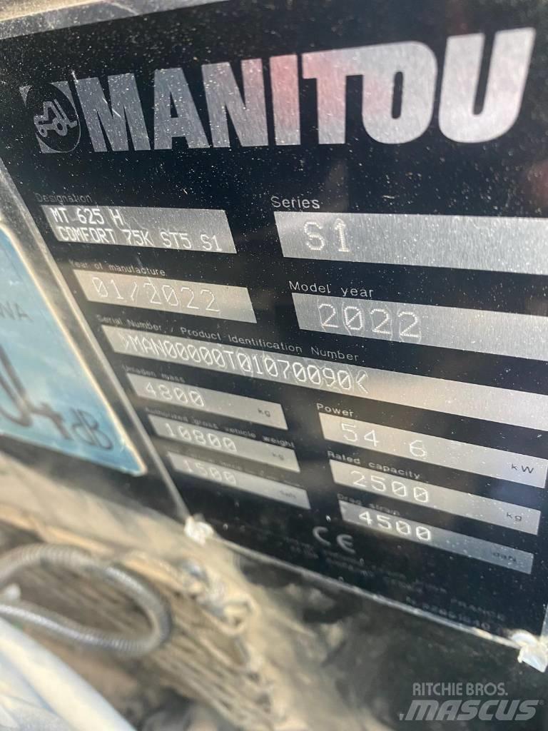 Manitou MT 625 H Teleskopiniai krautuvai