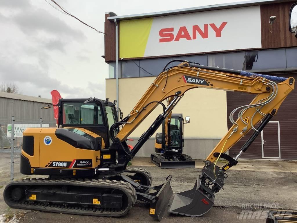 Sany SY80U Vidutinės galios ekskavatoriai 7-12 t