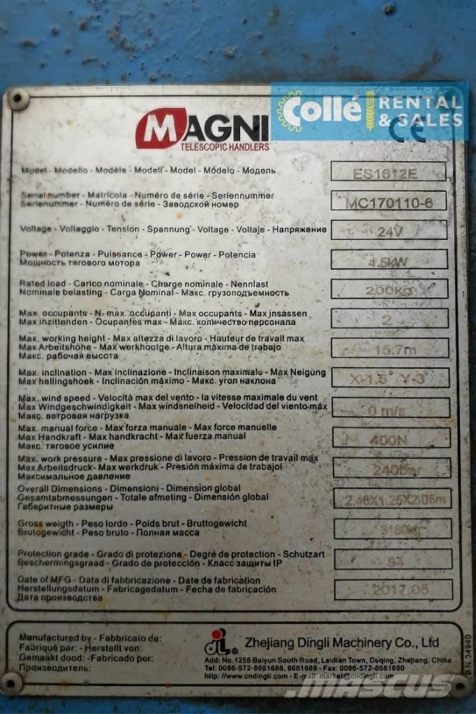 Magni ES 1612 E | 2017 Žirkliniai keltuvai