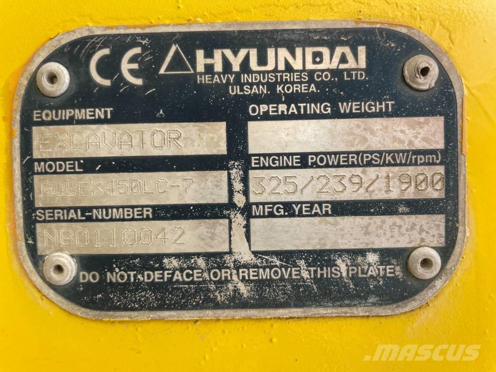 Hyundai R 450 LC-7 Vikšriniai ekskavatoriai