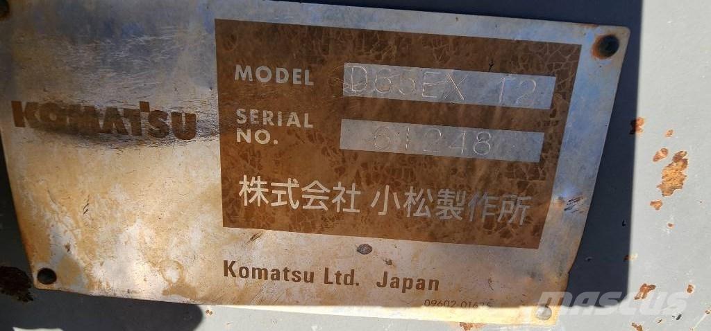 Komatsu D 65 EX 12 Vikšriniai buldozeriai