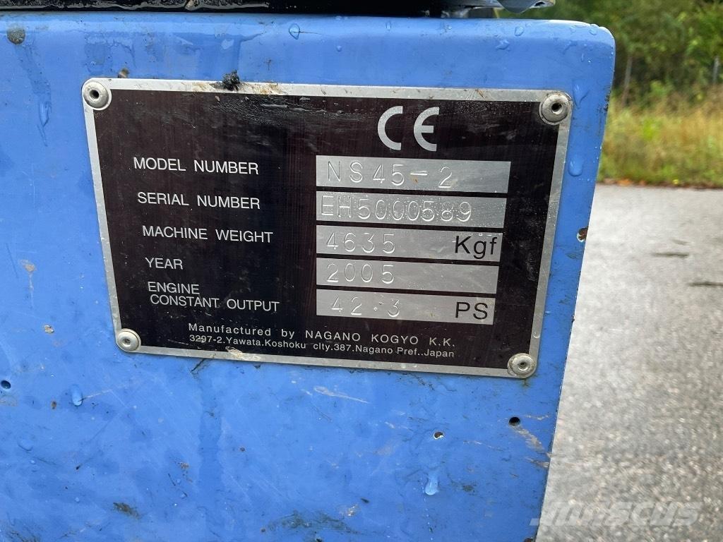 Nagano N50 Kiti krovimo ir kasimo mechanizmai ir jų priedai